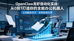 OpenClaw龙虾自动化实战:从0到1打造你的全能办公机器人,立刻解放双手,效率直接拉满-如意资源库