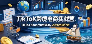 TikToK跨境电商实战营，TikTok Shop从0到爆单，2026出海夺金-如意资源库