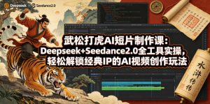 武松打虎AI短片制作课：Deepseek+Seedance2.0全工具实操，轻松解锁经典IP的AI视频创作玩法-如意资源库