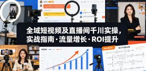 全域短视频及直播间千川实操，实战指南·流量增长·ROI提升-如意资源库