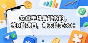 安卓手机就能做的，纯0撸项目，每天稳定30+-如意资源库