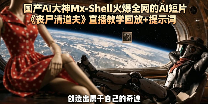 国产AI大神Mx-Shell火爆全网的AI短片《丧尸清道夫》直播教学回放+提示词-如意资源库