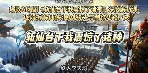 爆款AI漫剧《斩仙台下我震惊了诸神》深度解析课，逐段拆解仙侠漫剧镜头与制作思路，快速复刻爆款创作模式-如意资源库