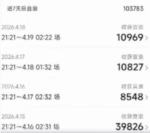 外面卖1600抖音美女无人直播撸音浪项目，号称不封号，当场最高撸6W音浪！【附详细教程】-如意资源库