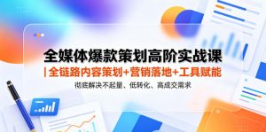 全媒体爆款策划高阶实战课｜全链路内容策划+营销落地+工具赋能，彻底解决不起量、低转化、低成交难题-如意资源库