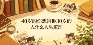 公众号付费文章：40岁的你想告诉30岁的人什么人生道理？-如意资源库