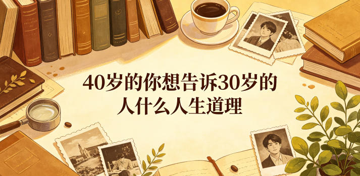 公众号付费文章：40岁的你想告诉30岁的人什么人生道理？-如意资源库