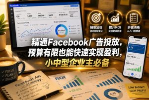 精通Facebook广告投放，预算有限也能快速实现盈利，小中型企业主必备【原创双语字幕】-如意资源库