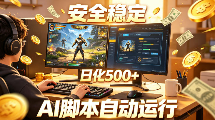 三角洲全自动挂G项目，AI脚本躺賺，日化500+，无需手动操作【揭秘】-如意资源库