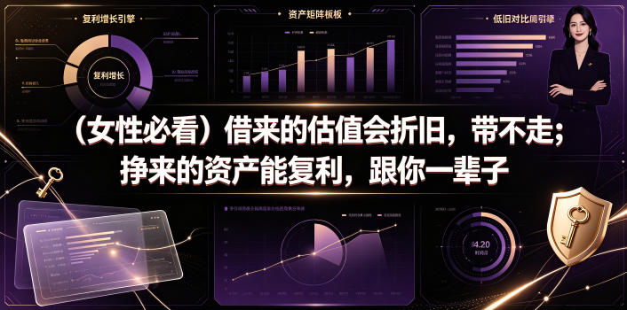 付费文章：（女性必看）借来的估值会折旧，带不走；挣来的资产能复利，跟你一辈子-如意资源库