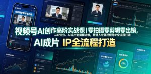 视频号AI创作高阶实战课｜零拍摄零剪辑零出镜，从IP定位、AI成片到剪辑运维，普通人专属视频号IP全流程打造-如意资源库
