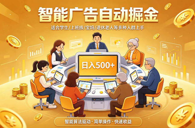 2026年最好做的项目：自动掘金项目，小白轻易上手，单日轻松收入500+【揭秘】-如意资源库