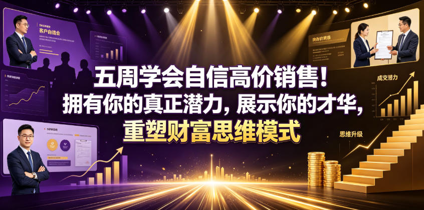 五周学会自信高价销售！拥有你的真正潜力，展示你的才华，重塑财富思维模式【原创双语字幕】-如意资源库