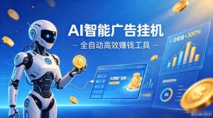 AI智能广告挂G，在家自动賺收益，全程无需人工操作、不用直播、不用拉人【揭秘】-如意资源库
