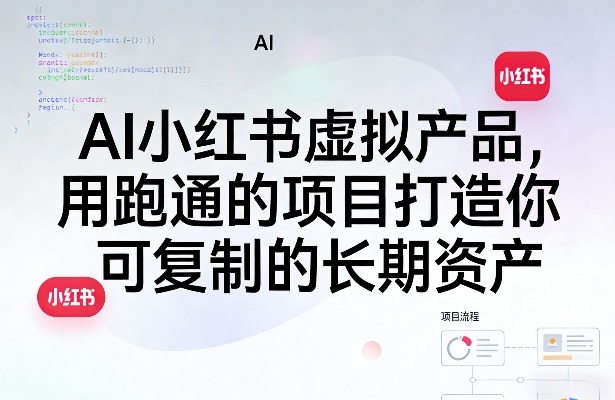 AI小红书虚拟产品，用跑通的项目打造你可复制的长期资产（更新0712）-如意资源库