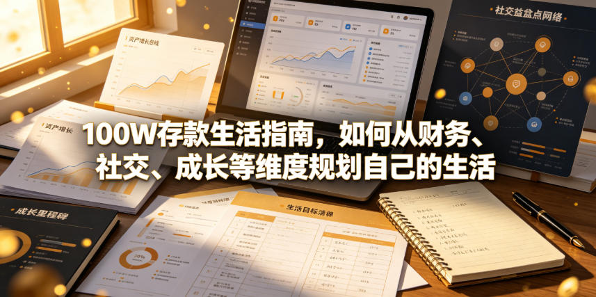 付费文章：100W存款生活指南，如何从财务、社交、成长等维度规划自己的生活-如意资源库
