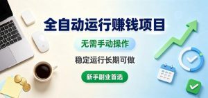 全自动运行賺钱项目，无需手动操作，稳定运行长期可做，新手副业首选【揭秘】-如意资源库