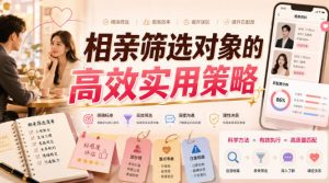 付费文章：相亲筛选对象的高效实用策略-如意资源库