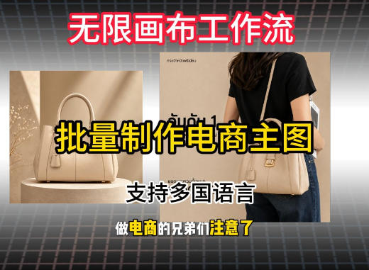 无限画布工作流搭建教程，一键电商主图批量制作，批量下载，支持多国语言-如意资源库