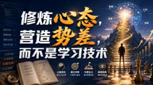 付费文章：修炼心态，营造势差，而不是学习技术-如意资源库