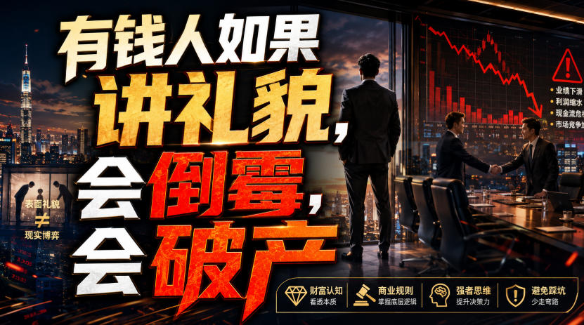 付费文章：有钱人如果讲礼貌，会倒霉，会破产-如意资源库