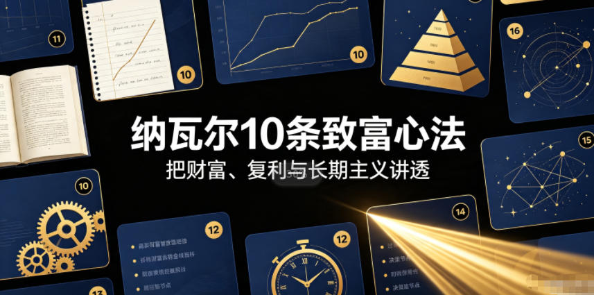 付费文章：纳瓦尔10条致富心法-如意资源库