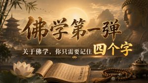 付费文章：佛学第一弹，关于佛学，你只需要记住四个字-如意资源库