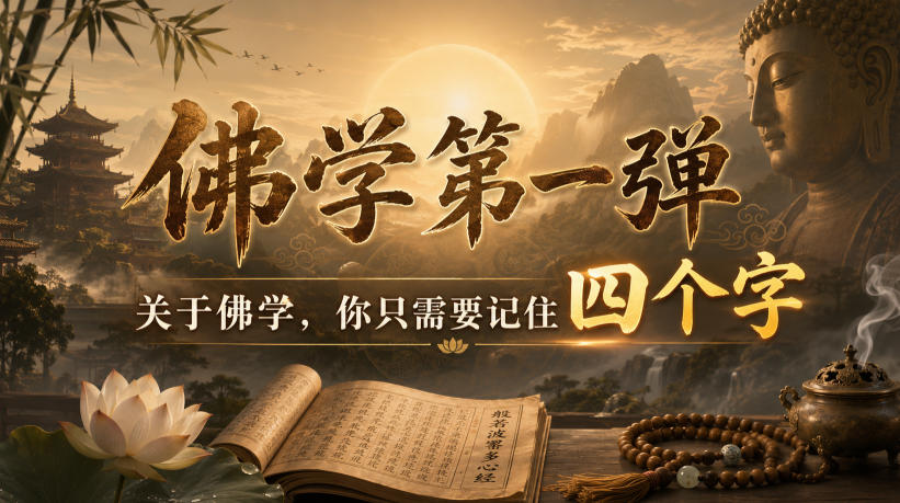付费文章：佛学第一弹，关于佛学，你只需要记住四个字-如意资源库