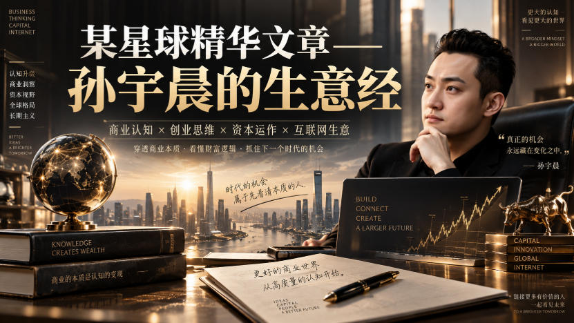某星球精华文章——孙宇晨的生意经-如意资源库