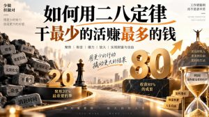 付费文章:如何用二八定律干最少的活賺最多的钱-如意资源库