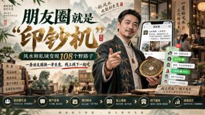 朋友圈就是“印钞机”，风水师私域变现108个野路子，一条朋友圈换一单生意，线上线下一起吃【文档】-如意资源库