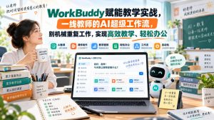 WorkBuddy赋能教学实战，一线教师的AI超级工作流，别机械重复工作，实现高效教学、轻松办公-如意资源库