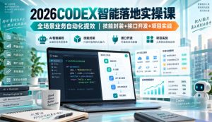 2026Codex智能落地实操课，全场景业务自动化提效，技能封装+接口开发+项目实战-如意资源库
