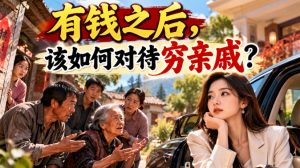 某公众号付费文章：有钱之后，该如何对待穷亲戚？-如意资源库