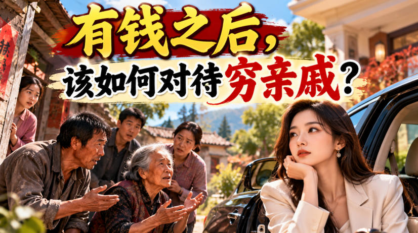 某公众号付费文章：有钱之后，该如何对待穷亲戚？-如意资源库
