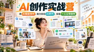 AI创作实战营,用AI赋能创作,助力你在AI时代,实现一人公司创作-如意资源库