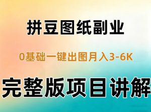 AI拼豆图纸副业，0基础AI一键出图，零库存零发货，1部手机月入3k+详细拆解-如意资源库