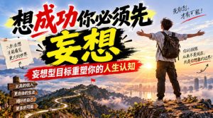 付费文章：想成功你必须先妄想，妄想型目标重塑你的人生认知-如意资源库