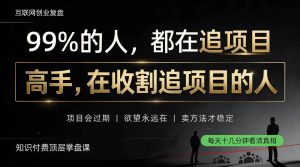 做项目不如卖项目，做知识付费自己当老板，教人从“干活的人”变成“收钱的人”【揭秘】-如意资源库