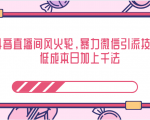 抖音直播间风火轮,暴力微信引流技术,低成本日加上千法-如意资源库