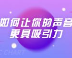 刘琪·如何让你的声音更具吸引力(20节课-完结)-如意资源库
