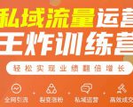 私域流量运营王炸训练营:全网引流+裂变涨粉+私域运营+高效成交-如意资源库