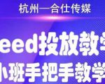合仕传媒Feed投放教学,手把手教学,开车烧钱必须自己会-如意资源库