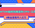详细解析TIKTOK如何利用海外CPS+工具0粉丝轻松变现月入过万-如意资源库