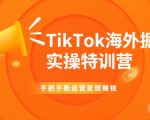 TikTok海外掘金实操特训营:手把手教运营变现赚钱-如意资源库
