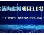黄岛主·淘宝蓝海虚拟项目3.0,小白宝妈零基础的都可以做到月入过万-如意资源库