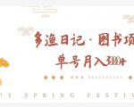 多渔日记·图书项目，无货源图书模式，纯搬运，单号月入4000+-如意资源库