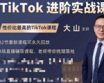 大山老师TikTok进阶实战课：账号详解，流量运营，实战变现，助力你成功出海-如意资源库