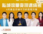 桔子会·私域流量变现速成班,4天拿走月销千万的变现方案 价值12800元-如意资源库