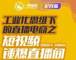 尼克派·工业化思维下的直播电商之短视频锤爆直播间，听话照做执行爆单-如意资源库